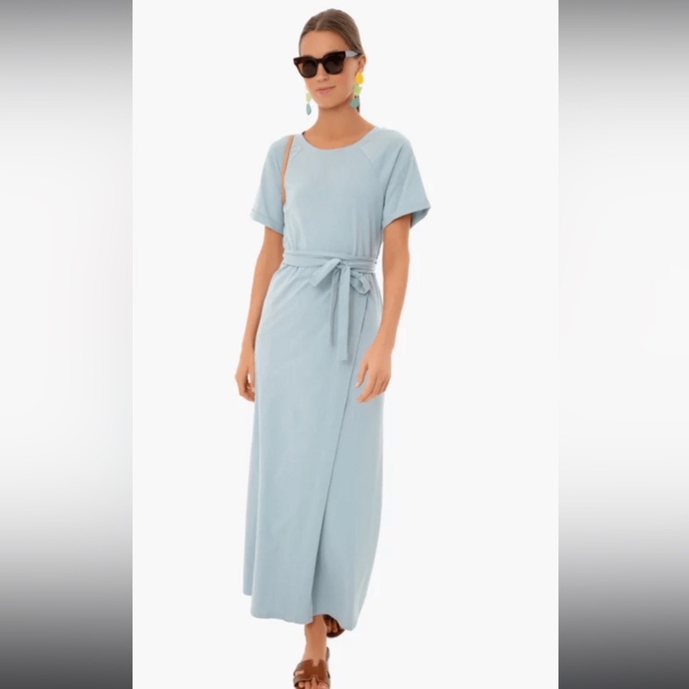 POMANDER Place blue maxi dress